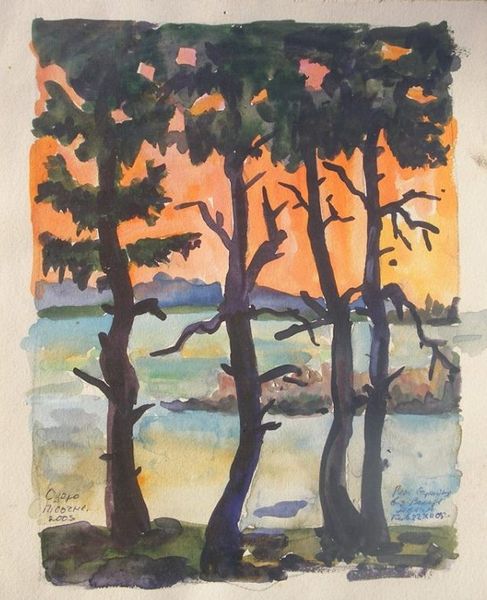 «Пісочне». 2003. Папір, акварель